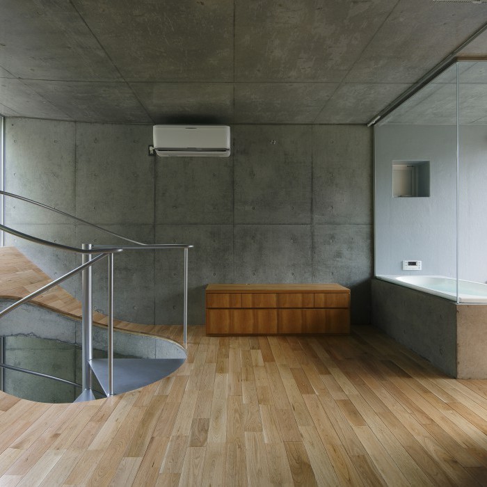 House in Byobugaura Bathroom Design