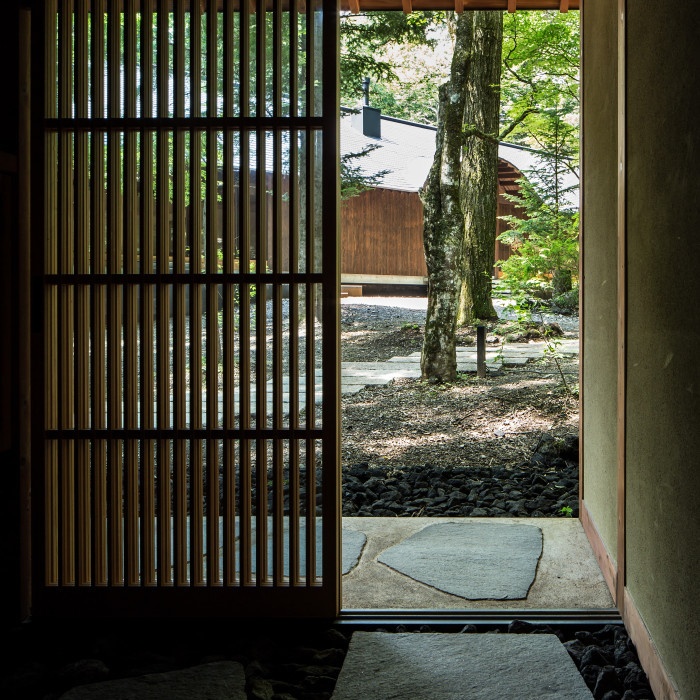 House in Kashimanomori Entrance Asian Design